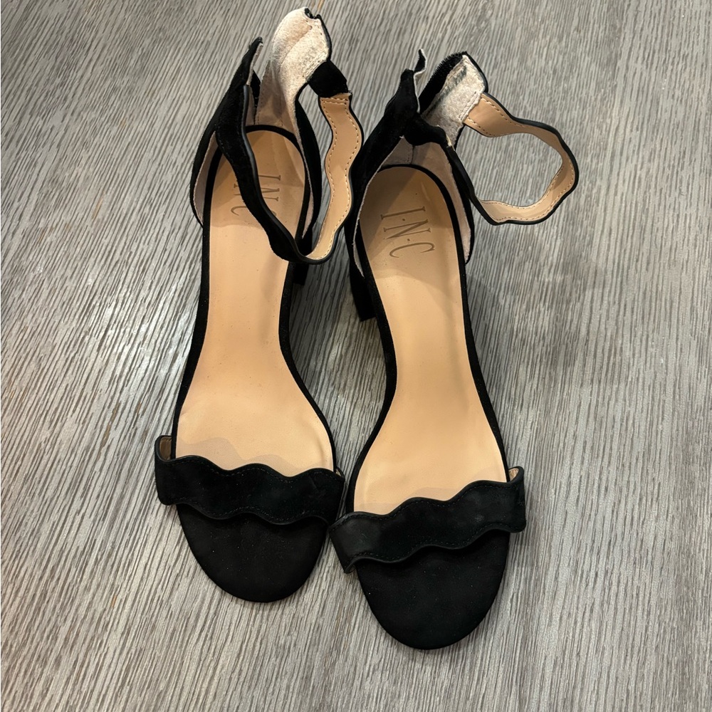 Inc suede black heels